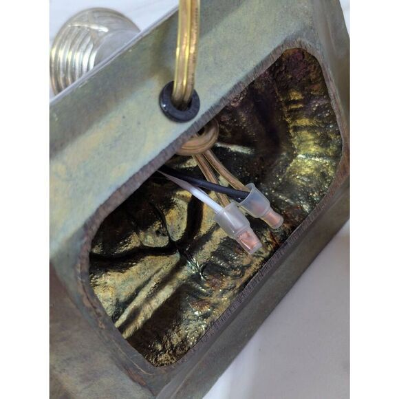 Rare Large Antique Art Neoclassical Silver Bronze Two Light Table Lamp - Picture 5 of 11